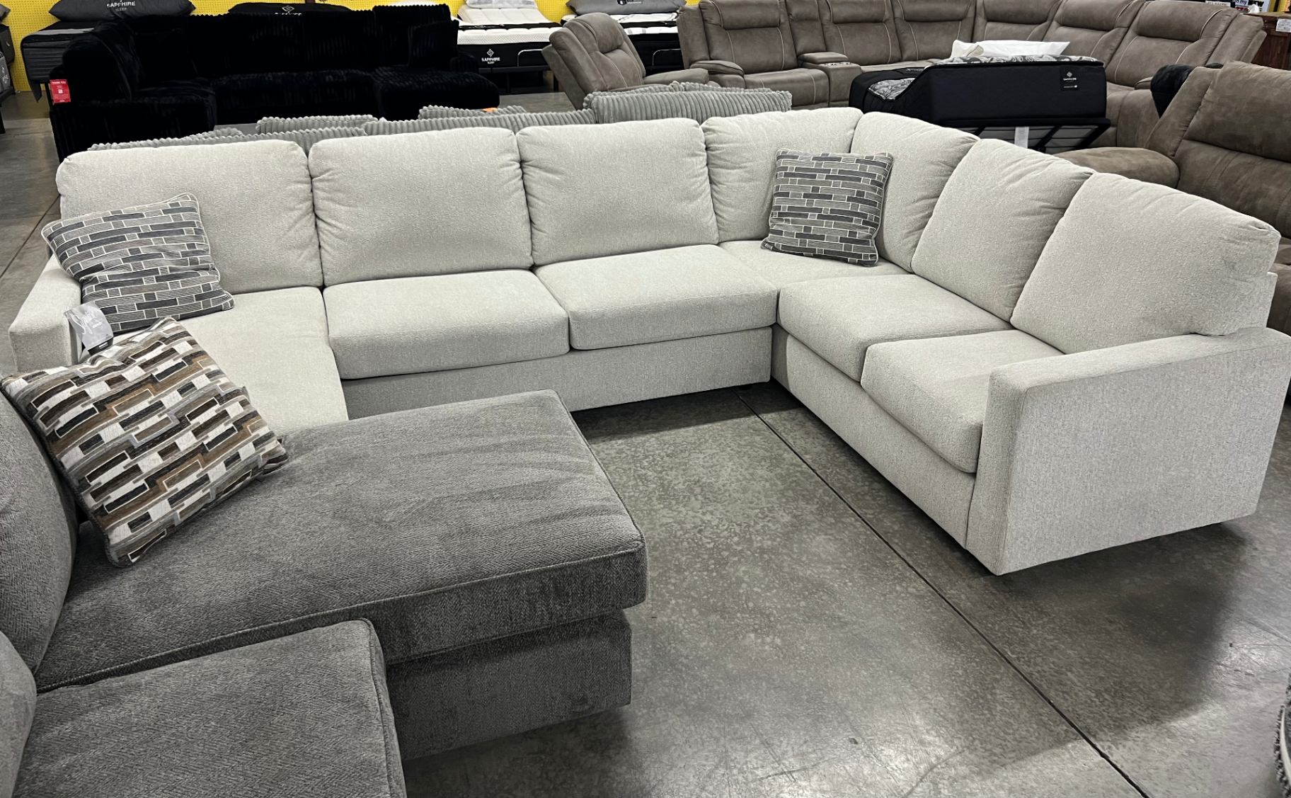 Brand name sectional sofa available at BoxDrop Yuma